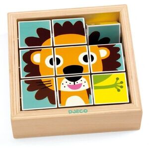 DJECO Wooden Block Puzzle Animals aktivity vkládačka 2y+ 1 ks obraz