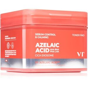 VT Cosmetics Azelaic Acid Sebum Control & Calming Toner Pad tonizační polštářky pro výživu a hydrataci 60 ks obraz