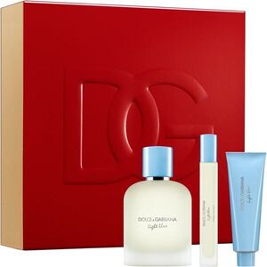 Dolce&Gabbana Light Blue Pour Homme EDT Trio Gift Set dárková sada pro muže obraz