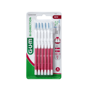 GUM BI-DIRECTION ULTRA mezizubní kartáčky 1, 2 mm, ISO 3, 6 ks obraz