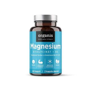 ORGANIS Magnesium bisglycinát + B6 60 kapslí obraz