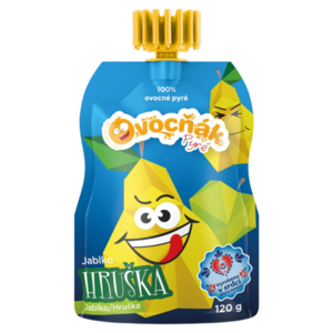 OVOCŇÁK Pyré jablko a hruška 120 g obraz