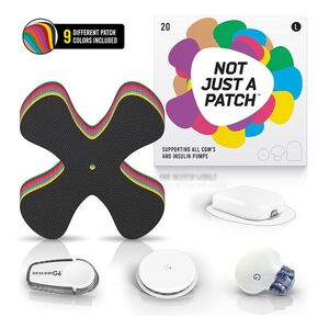NOT JUST A PATCH Náplast univerzální k CGM senzorům multicolor 20 kusů obraz