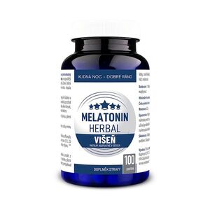 CLINICAL Melatonin Herbal višeň 100 pastilek obraz