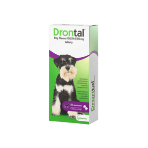 DRONTAL Dog flavour 150/144/50 mg pro psy 24 tablet obraz