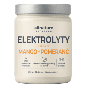 ALLNATURE Sportlab elektrolyty mango a pomeranč 295 g obraz