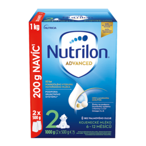 NUTRILON 2 Advanced DUO balení od ukončeného 6. měsíce 1000 g obraz