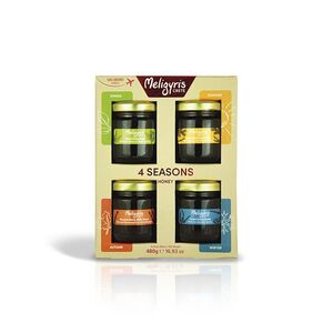 MELIGYRIS Dárkový box krétských medů čtvero ročních období 480 g obraz