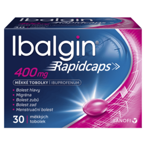 IBALGIN Rapidcaps 400 mg 30 měkkých tobolek obraz