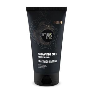 Organic Shop Osvěžující gel na holení Blackwood a máta 150 ml obraz