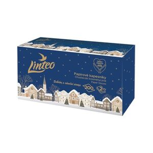 Linteo Den&Noc Papírové kapesníky 2vrstvé box 200 ks obraz