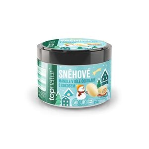 Topnatur Vánoční sněhové mandle v bílé LC čokoládě s kokosem 250 g obraz