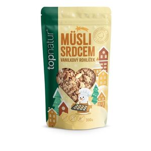 Topnatur Müsli srdcem vánoční vanilkový rohlíček 300 g obraz