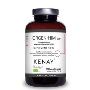 Kenay Orgen Him extrakty rostlinné vitaminy a minerály pro něj BIO 120 kapslí obraz