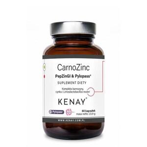 Kenay CarnoZinc PepZinGI Pylopass zinek karnosin Lactobacillus 60 kapslí obraz