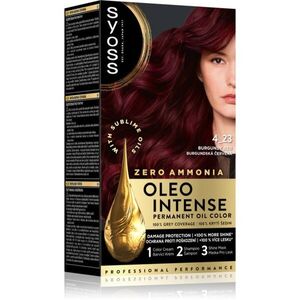 Syoss Oleo Intense permanentní barva na vlasy s olejem odstín 4_23 Burgundská Červená 1 ks obraz