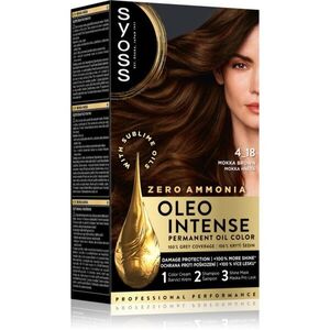 Syoss Oleo Intense permanentní barva na vlasy s olejem odstín 4_18 Mokka Hnědá 1 ks obraz