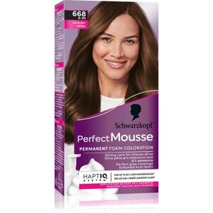 Schwarzkopf Perfect Mousse permanentní barva na vlasy odstín 668 Oříšek 1 ks obraz