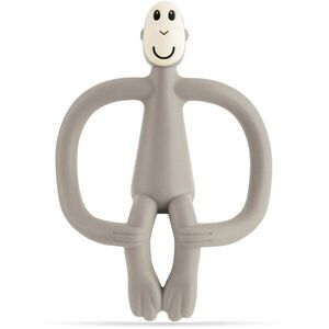 Matchstick Monkey Teething Toy and Gel Applicator kousátko s kartáčkem 2 v 1 Grey 1 ks obraz