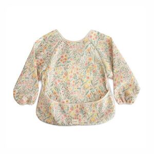 Mushie Long Sleeve Bib bryndák Pastel Blooms 6-24m 1 ks obraz
