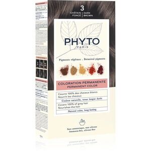 Phyto Color barva na vlasy bez amoniaku odstín 3 Dark Brown 1 ks obraz