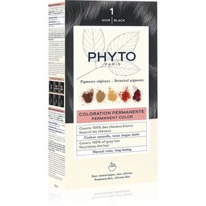 Phyto Color barva na vlasy bez amoniaku odstín 1 Noir 1 ks obraz