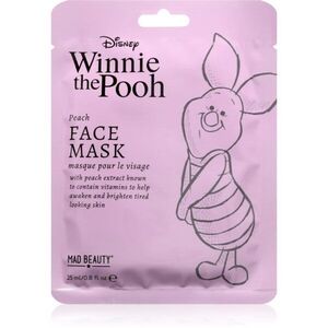 Mad Beauty Winnie The Pooh Piglet plátýnková maska s rozjasňujícím účinkem 25 ml obraz