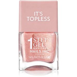 Nails Inc. It’s Topless gelový lak na nehty pro dlouhotrvající efekt odstín Remi Nude Shimmer 14 ml obraz
