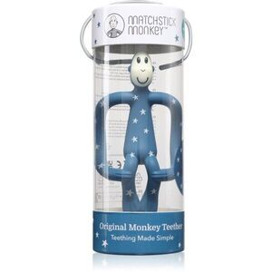 Matchstick Monkey Teething Toy and Gel Applicator kousátko s kartáčkem 2 v 1 Stars Blue 1 ks obraz