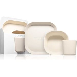 Mushie Dinnerware Set jídelní sada pro děti 6m+ Ivory 3 ks obraz