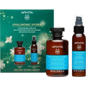 Apivita Hyaluronic Hydra Moisturizing Hair Duo vánoční dárková sada pro intenzivní hydrataci obraz
