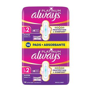 ALWAYS Platinum Long Plus vel. Hygienické vložky s křidélky 14 ks obraz
