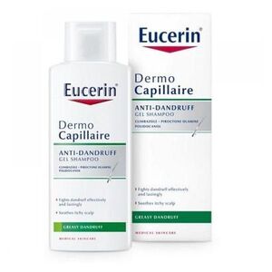 EUCERIN DermoCapillaire Gelový šampon proti mastným lupům 250 ml obraz