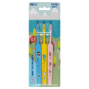 TEPE Kids Zubní kartáček Mini s potiskem Extra Soft 3 ks obraz