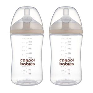 CANPOL BABIES Set lahví Natural Shape 2 lahve 260 ml obraz