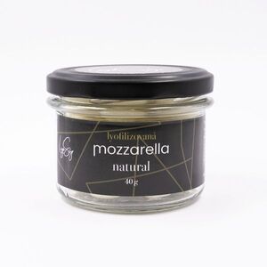 Lyopotraviny Lyofilizovaná mozzarella - natural, 40 g, sklo obraz