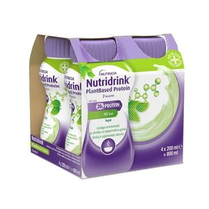 Nutridrink PlantBased Protein 2.0 s příchutí hrášek a máta 4x200 ml obraz