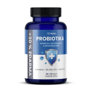 MOVit Energy Probiotika Komplex laktobacilů a bifidobakterií 90+30 kapslí obraz