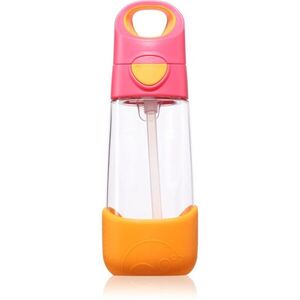 b.box Bottle with Straw láhev s brčkem Strawberry Shake 1 ks obraz