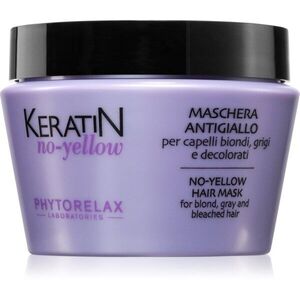 Phytorelax Laboratories Keratin No-Yellow maska proti žlutým tónům pro blond a šedivé vlasy 250 ml obraz