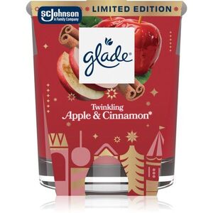 GLADE Twinkling Apple & Cinnamon vonná svíčka 112 g obraz