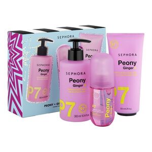 SEPHORA COLLECTION - BATH & BODY SET - Sada do koupele a na tělo, pivoňka a zázvor obraz