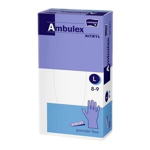 MATOPAT Ambulex nepudrované nitrilové rukavice violet L 100 kusů obraz