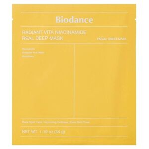 BIODANCE Radiant Vita Niacinamide Rozjasňující pleťová maska 34 g obraz