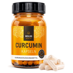 WOLDOHEALTH Kurkumin s piperinem 120 kapslí obraz