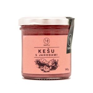 NATU Kešu krém s jahodami 140 g obraz