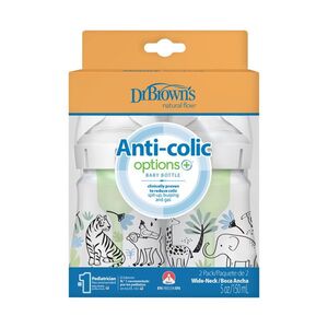 Dr.Browns Kojenecká láhev Anti-Colic Options+ 150 ml 2 ks džungle obraz