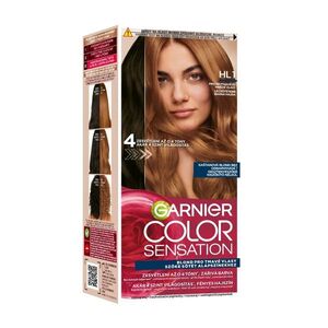 Garnier Color Sensation HL1 Kaštanová blond barva na hnědé vlasy obraz