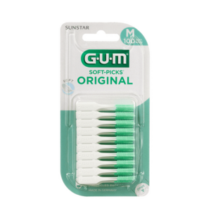 GUM Soft-Picks Regular masážní mezizubní kartáčky s fluoridy, ISO 1, 100 ks obraz