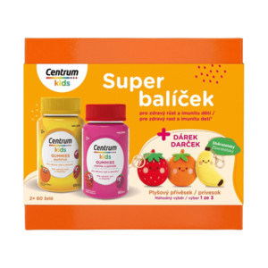CENTRUM Kids Gummies Multifruit 2 x 60 želé dárkové balení 120 kusů obraz